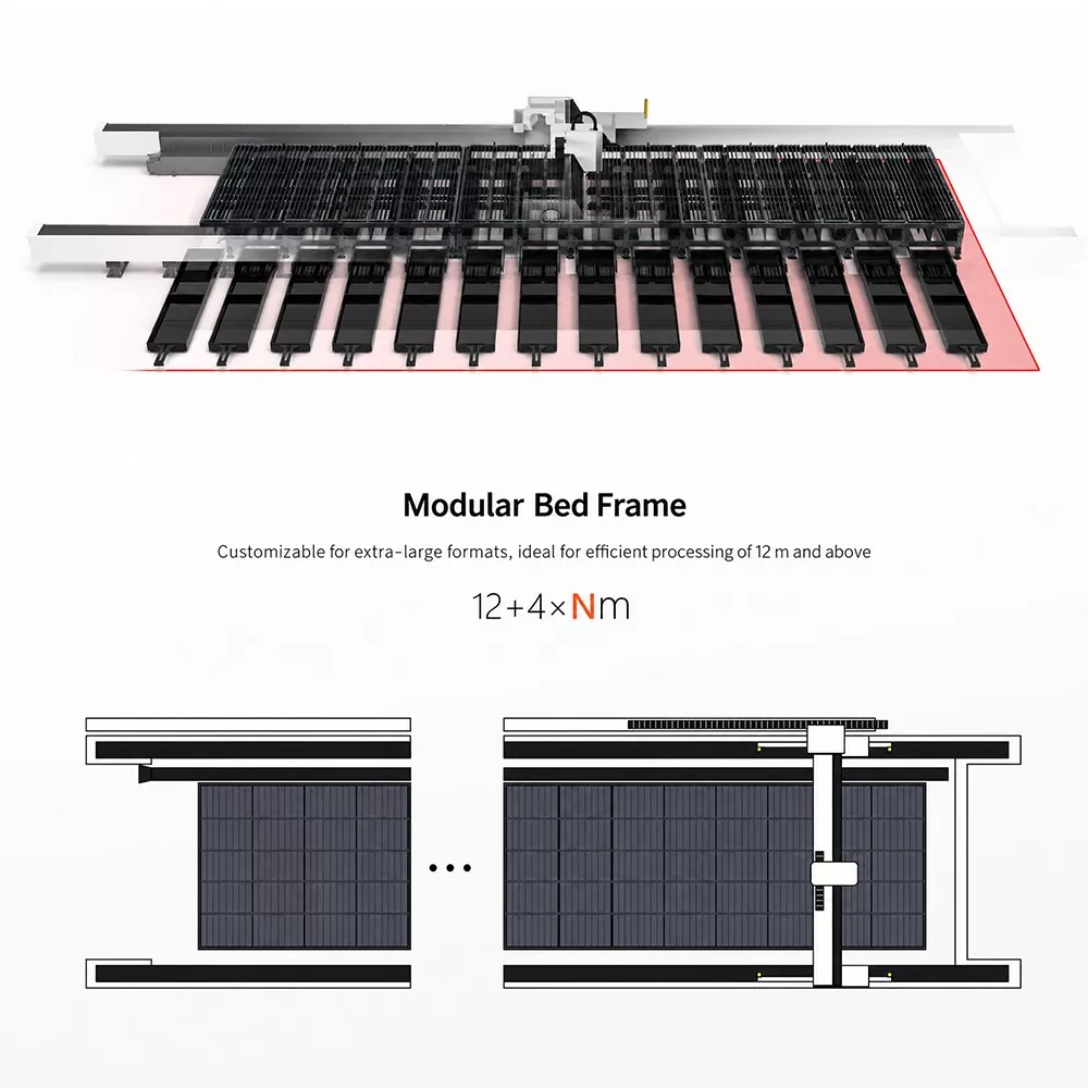 Large Scale Fiber Laser Cutting Machine